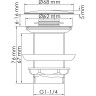 Донный клапан WASSERKRAFT A247