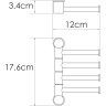 Полотенцедержатель WASSERKRAFT K-1054BLACK
